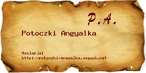 Potoczki Angyalka névjegykártya